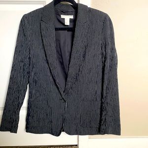 H&M Black pin stripped blazer